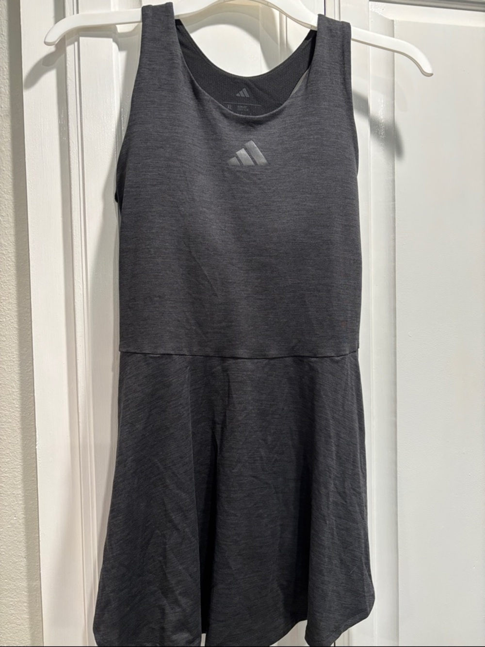 NWT adidas Girls' Dark Gray Sleeveless Athletic Dress